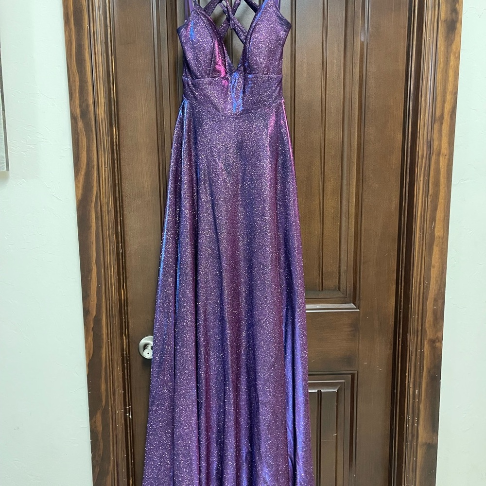 Purple Glitter Gown